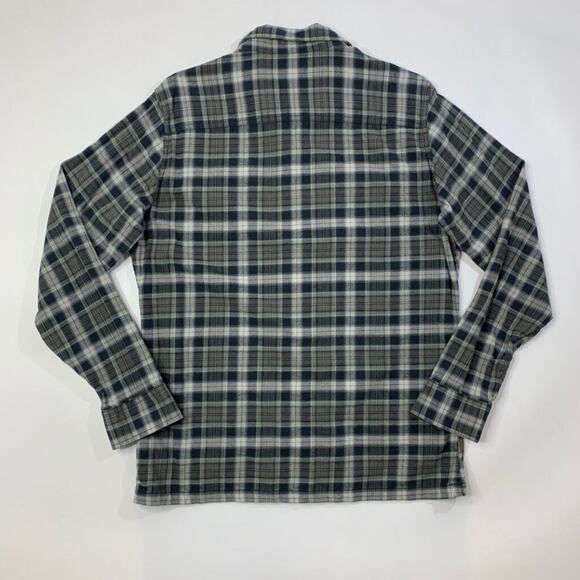 Kuhl Shirt Mens M Medium Gray Ivy Dillingr Flannel Button Up Cotton Tercel Blend - Picture 8 of 14